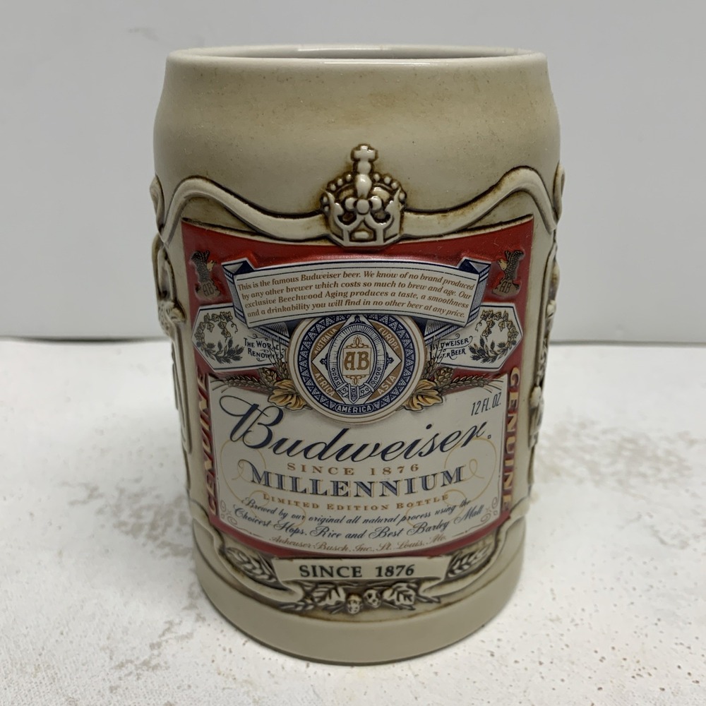 Budweiser Millennium Label Stein by Anheuser-Busch 2000